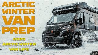 Winter Van Prep for Surviving Blizzard Snow Storm amp Camping in Extreme Arctic Temperatures vanlife [upl. by Vachil]