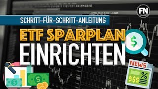 ETF Sparplan einrichten ab 25 €  ETF Sparplan consorsbank comdirect 2019 [upl. by Phi]