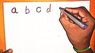 ABCD  abcd Padhne wala  English handwriting  colour Video [upl. by Ofella]