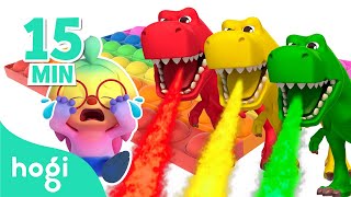 👍🏻Best 5 Learn Colors with Hogi｜Pop It Dinosaurs Cooking Race Eggs Slide｜Pinkfong Hogi [upl. by Jena921]