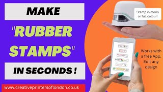 Make Rubber Stamps using an App Never Buy A Rubber Stamp Again [upl. by Lamson]