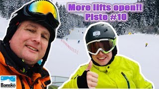 BANSKO Ski Piste 10 skiing to MOSTA Lift the hidden lift [upl. by Rauscher995]