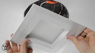 Overview Installation of a Square Recessed Downlight Unit [upl. by Nospmoht536]