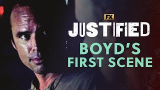 Boyd Crowders First Scene  Justified  FX [upl. by Yk]