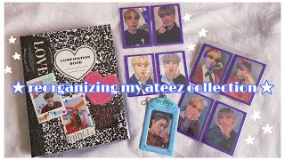 ★ Downsizing  Reorganizing My Ateez Collection Into an a5 Binder [upl. by Hebner45]