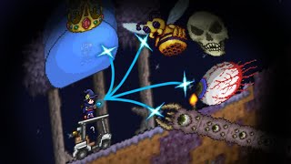 Terraria  Fighting 5 Bosses at Once [upl. by Aiset108]