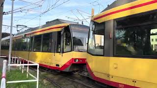 Ausfahrt einer GT8100D als Li S8 Ri Freudenstadt Hbf in Albtalbahnhof in Karlsruhe [upl. by Blanca]