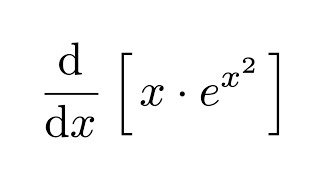 Derivative of xex2 [upl. by Ayaet26]