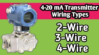 4 20 mA Transmitter Wiring Types 2 Wire 3 Wire 4 Wire [upl. by Eilyr166]