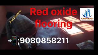 Red oxide flooring work traditional amp natural designs for home ece friendly budget friendly [upl. by Ronni542]