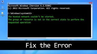Fix The Hosted Network Couldnt Be Started Problem [upl. by Millisent]