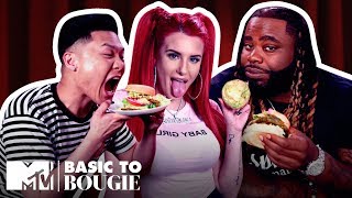 Justina Valentine Returns For Veggie Burgers amp Frog Legs  Basic to Bougie Season 3  MTV [upl. by Euqinomod]