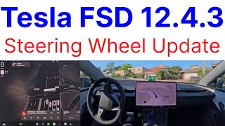 Tesla FSD 1243 No Steering Wheels First Impressions [upl. by Kallista]