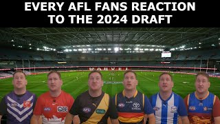 Every AFL Fans Reaction to the 2024 Draft [upl. by Maryellen510]