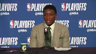 Victor Oladipo Postgame Interview  Pacers vs Cavaliers  Game 7  April 29  2018 NBA Playoffs [upl. by Nniuqal]