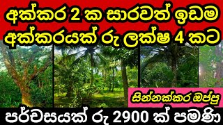 සින්නක්කර අක්කරයක් ලක්ෂ 475 කට  Aduwata idam  Agriculture land  Land for sale  Idam sale Lands [upl. by Emmery]