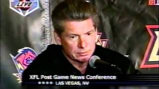 XFL Debut 2001  Post Game Press Conference [upl. by Yenttihw]