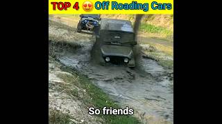 Indian Top 4 Best  off roading cars shorts [upl. by Ycnaffit]