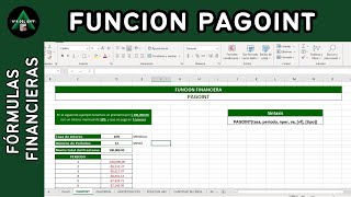 Función PAGOINT  Excel 2024 Operaciones Financieras✅💲📉 [upl. by Nomrah]