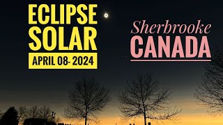 Total Solar Eclipse Darkening The Sky In Sherbrooke Canada [upl. by Scevor794]