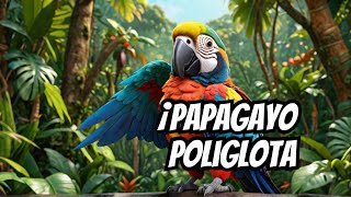 🐦 Papagayo saluda guacamayo hablando diferente idiomas [upl. by Margaret]