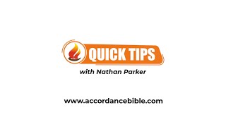 Accordance Quick Tips Creating User Commentaries [upl. by Eanert2]