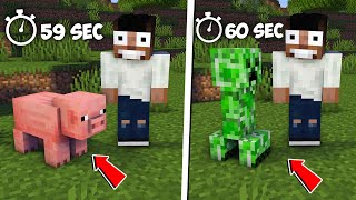 Minecraft But Mobs Shapeshift Every 60 sec  Minecraft Mods  Minecraft gameplay [upl. by Bish556]