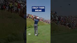 Tiger Woods SUPER lucky bounce 😱 [upl. by Eidson]