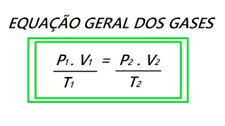 Vídeo aula  Equação Geral dos Gases  Gases Ideais  Estudo dos gases  Gases perfeitos [upl. by Annayar]