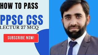 PPSCPMSCSSISLAMIYAT LECTURE 27 MOST IMPORATAN MCQ FOR ALL COMPETITIVE EXAM [upl. by Eenor889]