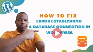 How to fix Error establishing a database connection in wordpresstech database world [upl. by Kcirdneked]