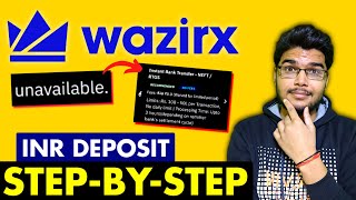 Wazirx Instant deposit STEPBYSTEP  WazirX Deposit INR SOLUTION  WazirX INR deposit problem [upl. by Goldfarb]