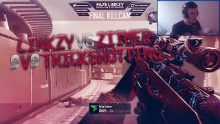 FaZe Linkzy Vs Red ZiiMeR 9v9 Trickshotting BO2 [upl. by Amsaj902]