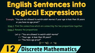 Translating Sentences into Logical Expressions [upl. by Aible258]