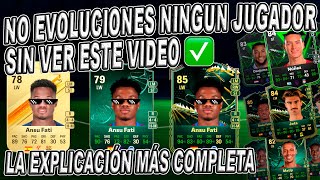 CÓMO FUNCIONAN LOS EVOLUTIONS EN FC24 Y CUÁLES JUGADORES EVOLUCIONAR 🎮✅ [upl. by Deacon]