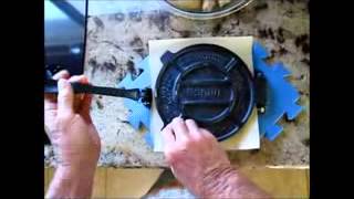 DIY Imusa like cast iron tortilla press using a 10 pound weight and Oster Duraceramic [upl. by Burnard670]