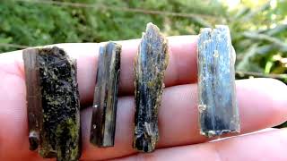 Epidote crystals specimens from Kimmeria in MacedoniaThrace in Greece [upl. by Reichert187]