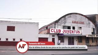 Noticias Taragüi Mar de billetes brotó de una pieza en las canchas de pádel del Juventus [upl. by Fleurette936]