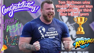 Tom Stoltman wins Worlds Strongest Man [upl. by Tobias]