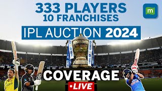 IPL Auction 2024 LIVE Updates  Mitchell Starc 2475 Cr Pat Cummins 20 Cr  Coca Cola Arena Dubai [upl. by Asiret945]