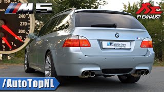 BMW M5 V10 E61 Touring INSANE FI EXHAUST 330kmh by AutoTopNL [upl. by Esil]