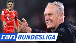 Christian Streich schwärmt von Traumtor quotErst der Wirtz jetzt der Musialaquot  ran Bundesliga [upl. by Yemiaj348]