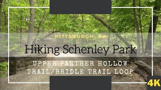 Walking Tour Pittsburgh PA Schenley Park Trail Hiking 4K [upl. by Sedicla]