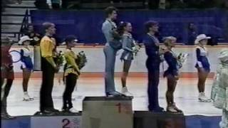 Pairs Medal Award Ceremony  1988 Calgary Figure Skating US ABC [upl. by Ricard681]