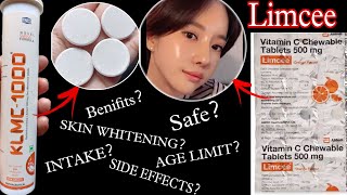 Limcee Tab Review  KLMC Uses and Information  Vitamin C Skin Whitening  SARIYA whitening [upl. by Amann430]