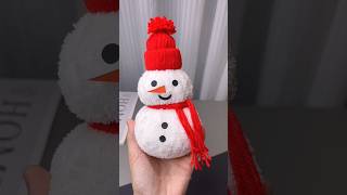 Easy Snowman Craft  Easy Christmas Craft  Christmas Decorations DIY  Paper Snowman kaise banate [upl. by Lezah]