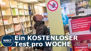 CORONASCHNELLTESTS Darum bieten nur wenige Apotheken kostenlose Schnelltests an aktuell [upl. by Haman977]