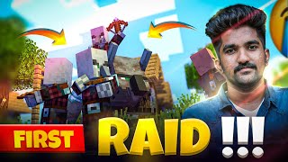 Our FIRST RAID In Minecraft 😲😱 Minecraft Malayalam EP06 [upl. by Assirac]