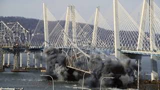 Tappan Zee Bridge Implosion with Sound [upl. by Selokcin57]