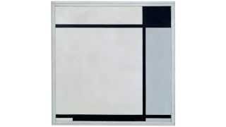 Piet Mondrian Painting No II with Grey and Black 1925 [upl. by Ylekalb785]